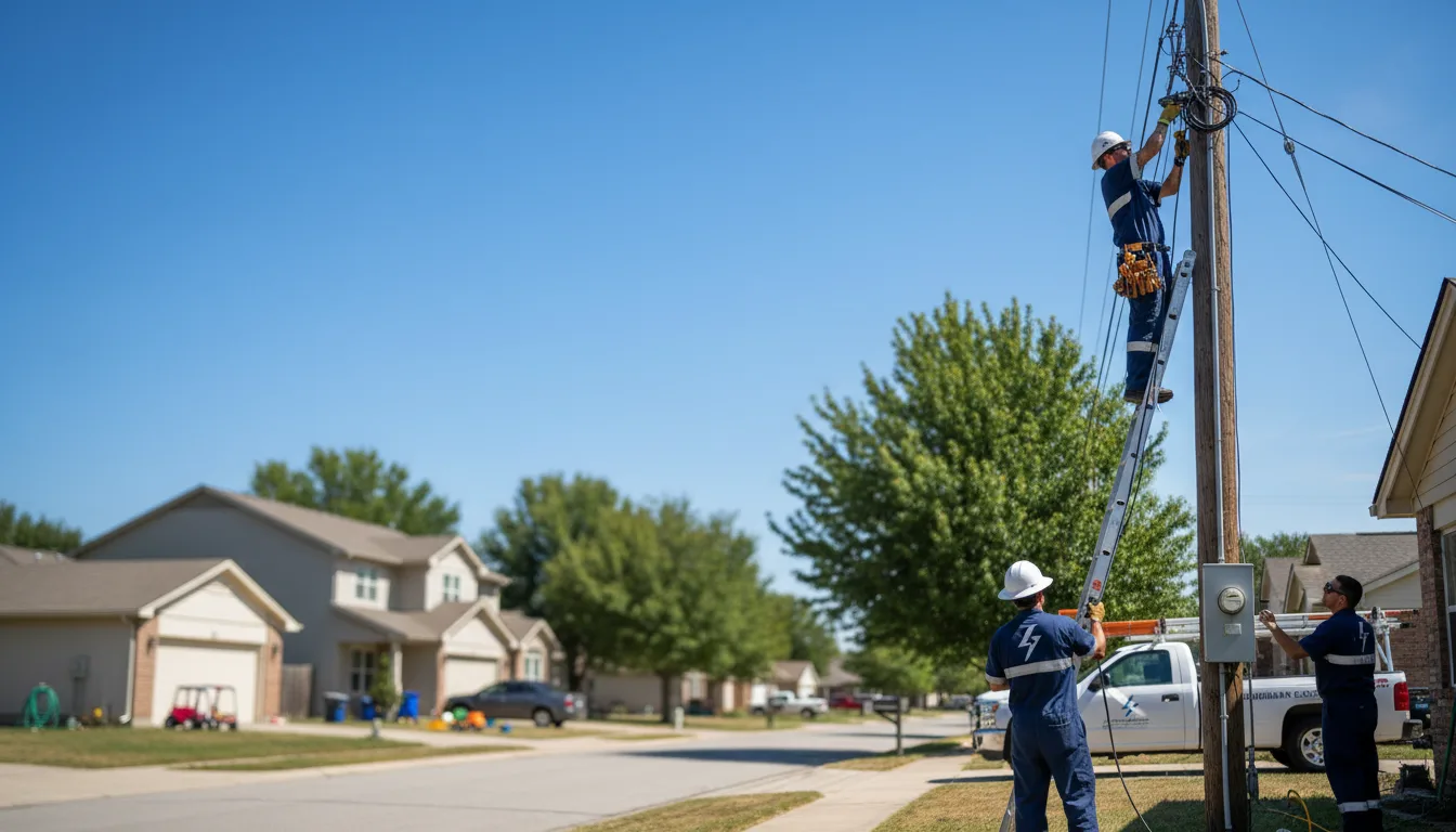 Residential electrician providing installation services in Greenwood, MO